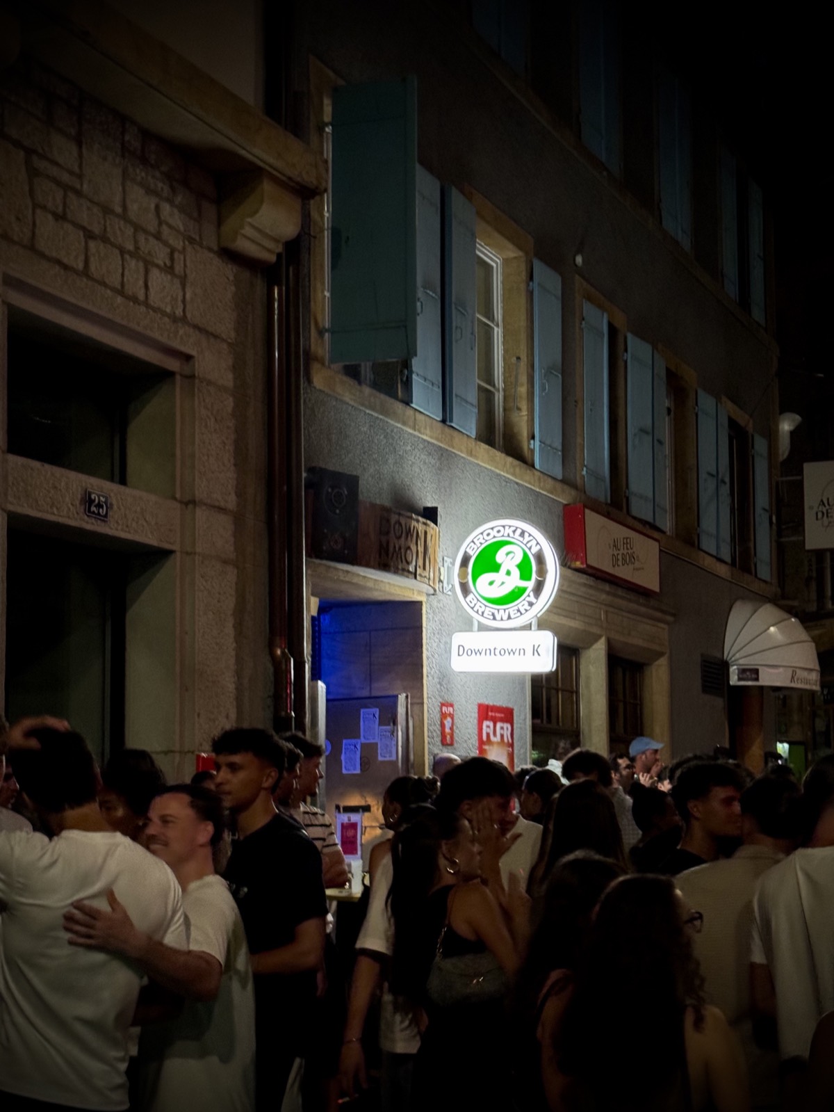 Guests outside Downtown K in Neuchâtel